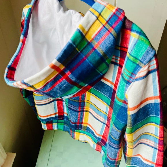 NWOT - Ralph Lauren Children’s Madras print Zip up jacket. Size 4T. - Picture 3 of 7